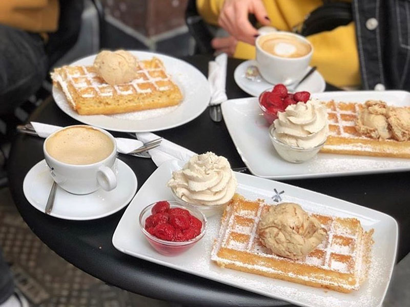 Onde comer waffle em Bruxelas